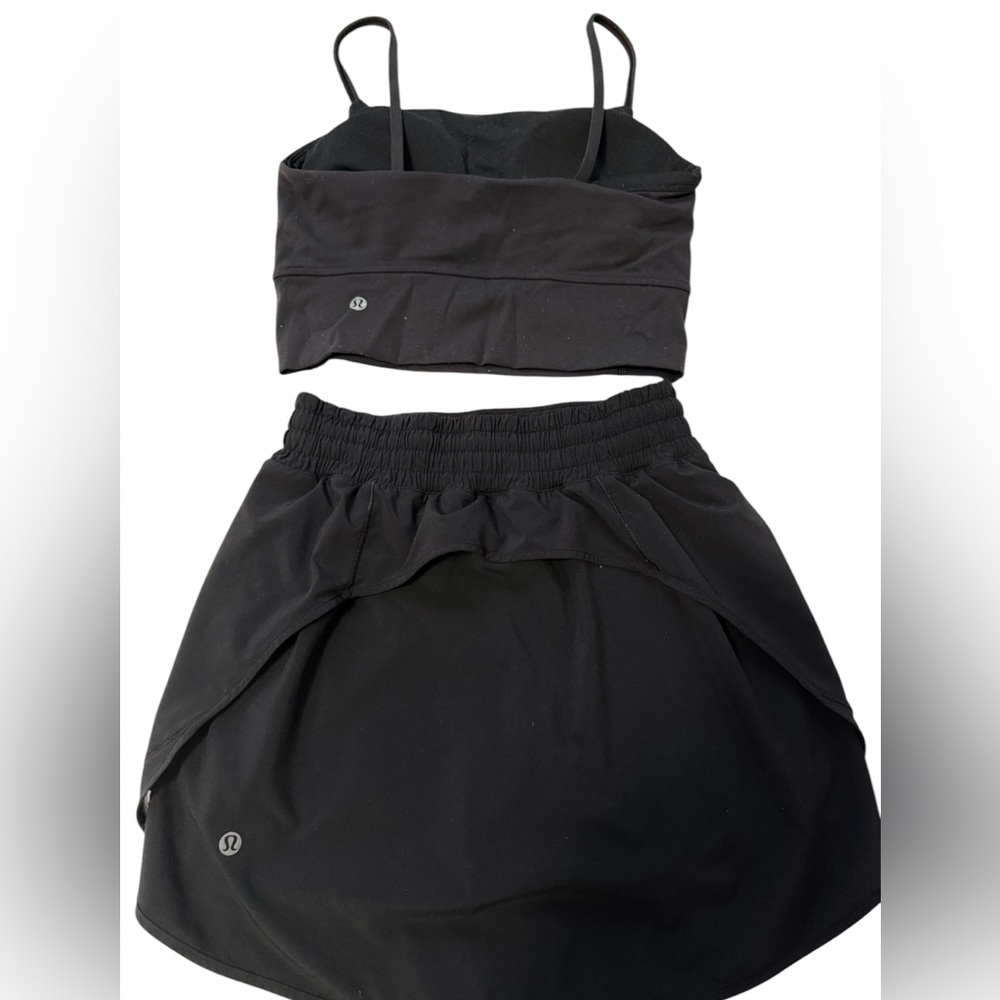 Lululemon Black Athletic Set skirt. Women's